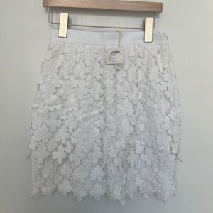 Club Monaco Tiered Lace Skirt - White **New with Tags**